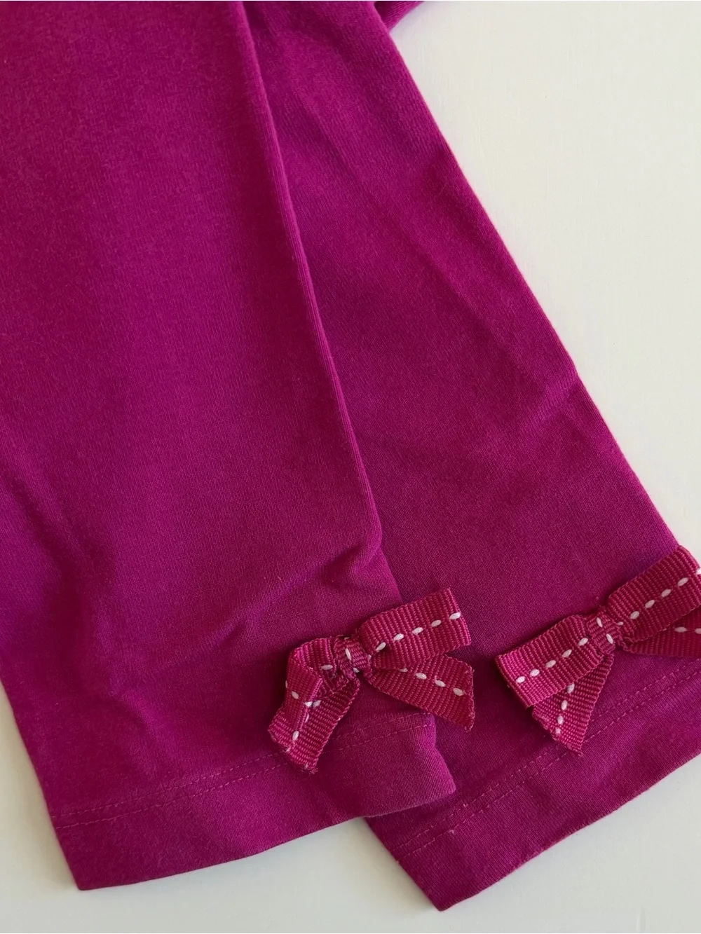 Gymboree 2T Set: Navy & Magenta LOVE Apple with bow leggings